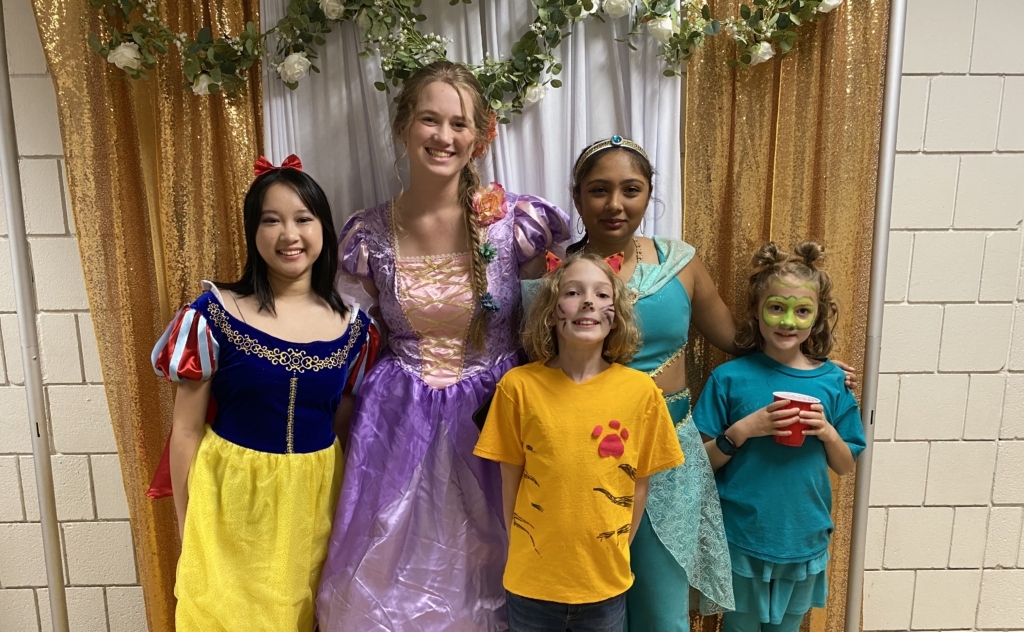 Fairytale princesses at EPHS Orchestra's "Night at the Movies." Photo by Juliana Allen