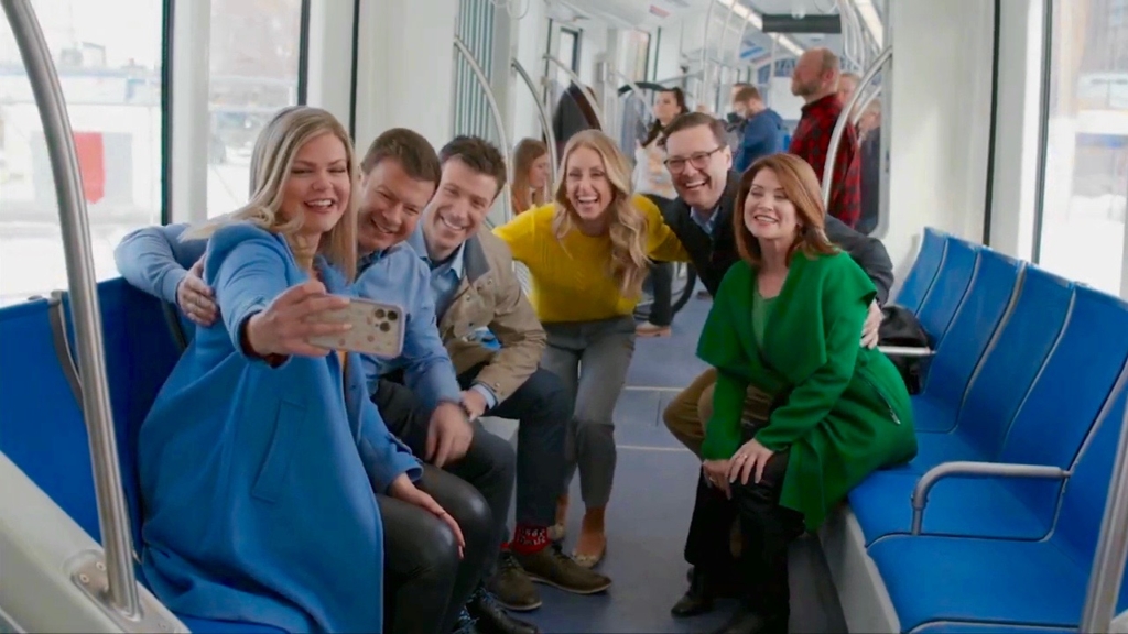 The 'Wake Up With Fox News' talent also delivers the morning news and weather on KMSP-TV. Image from a promotional spot