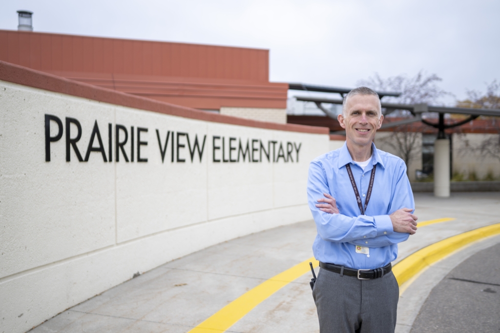 Brett Lobben, Prairie View Elementary's associate principal. Photo by EP Schools