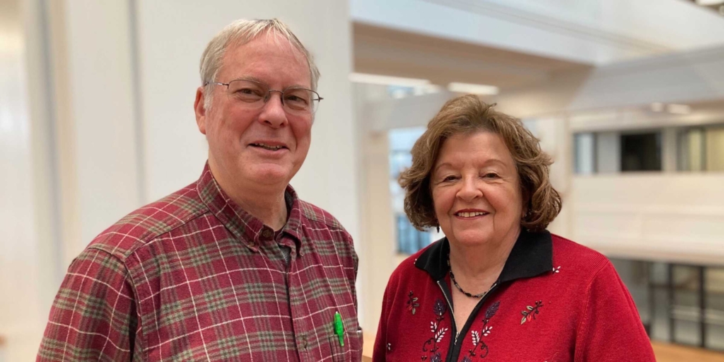 Tim Conners and Irene Kelly help lead eight suburban and Minneapolis Rotary clubs in assisting Lake Street business owners in Minneapolis recover from the 2020 civil unrest and COVID-19. Photo by Mark Weber