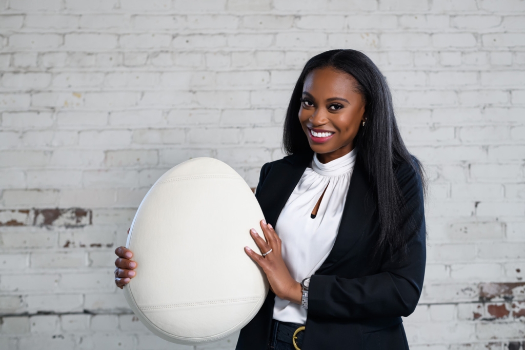 Eden Prairie resident Rena Heegaard is the founder and CEO of Potty Pillow. Photo courtesy of Potty Pillow
