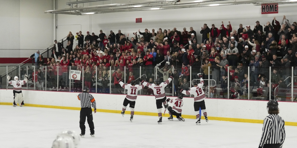 Eagles catch fire on home ice in section quarterfinals