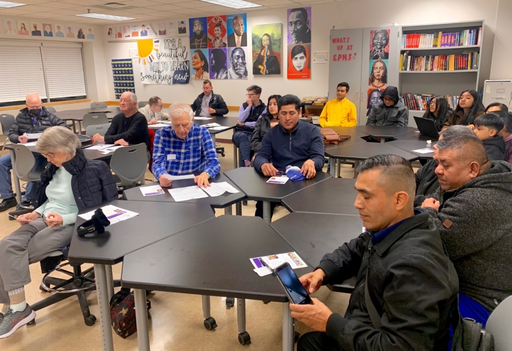 Local DFL Precinct Caucuses were held at Eden Prairie High School class rooms on February 27, 2024.