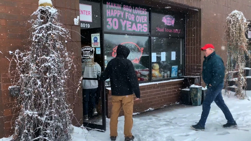 Baker's Ribbs entry on March 26, 2024 was wintry.