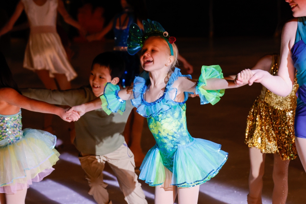 Brynn Christopherson as Flounder's friend in the EPFSC "Under the Sea" ice show on March 8.