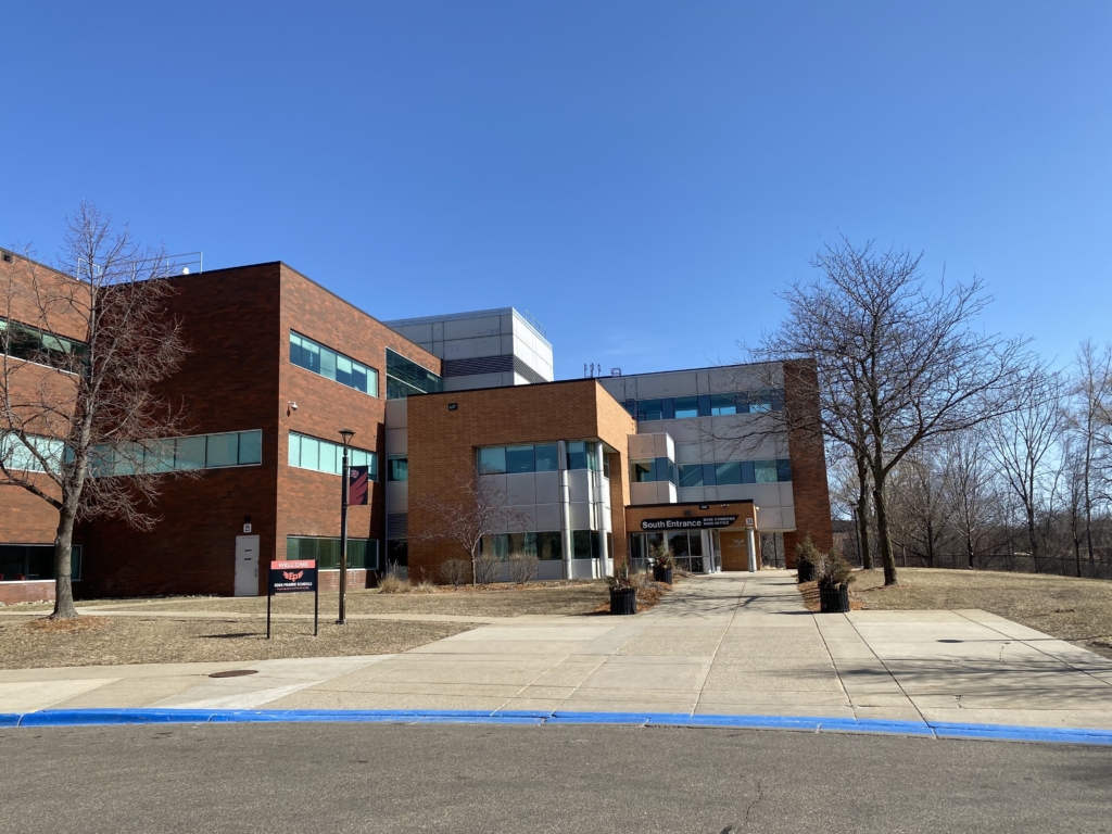 Eden Prairie High School's south entrance. Photo by Juliana Allen