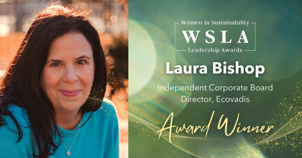 Laura Bishop wins Women in Sustainability Leadership Award