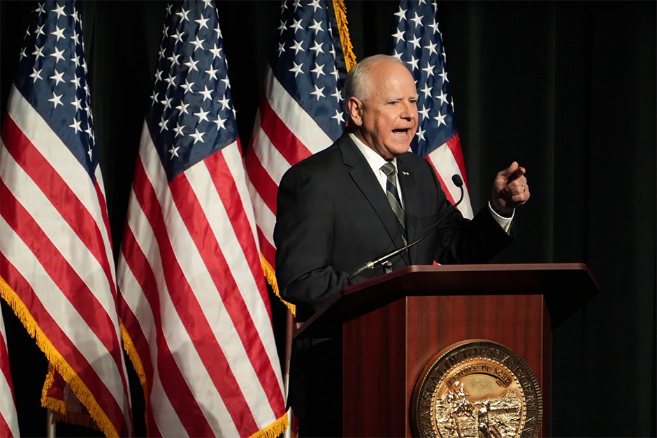 Speech analysis: Walz celebrates Owatonna school, defends trifecta via listicle and pitches Democrats for 2024