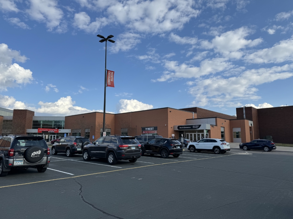 Eden Prairie High School’s North Entrance. Photo by Juliana Allen