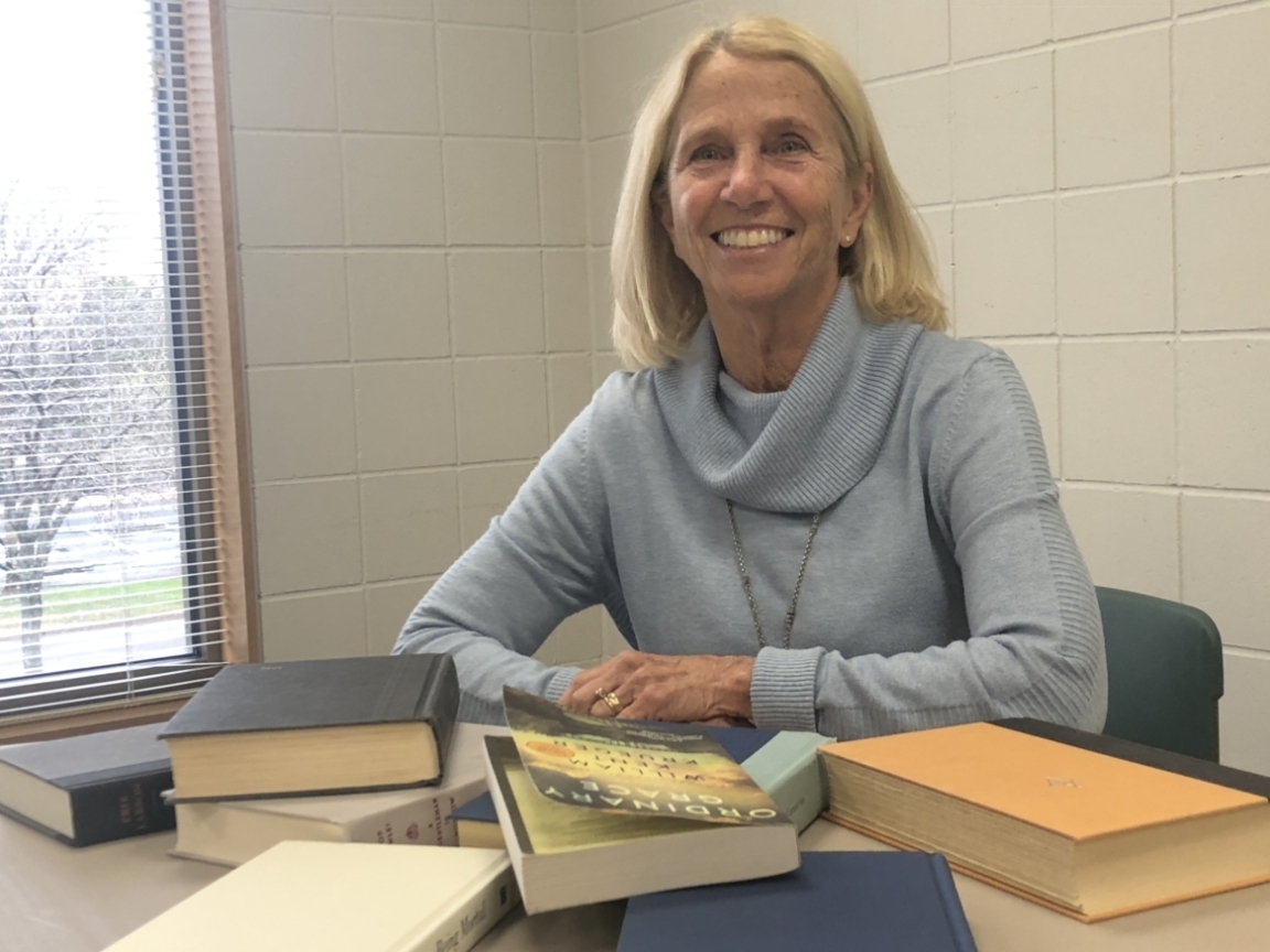 Mary Gustafson has led day and evening book groups at St. Andrew Lutheran Church in Eden Prairie since 1994. Photo by Joanna Werch Takes