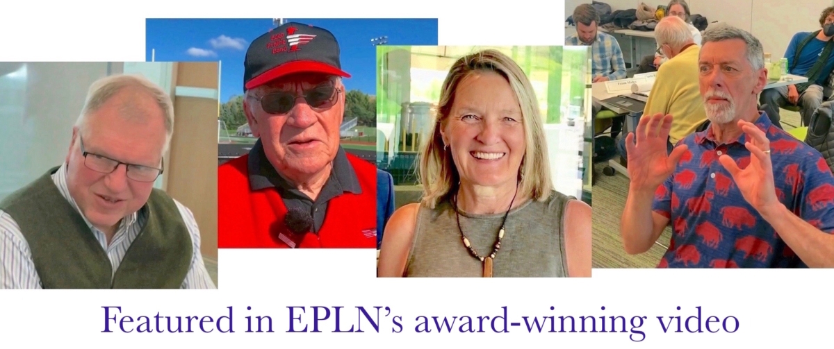 Images of EPLN Publisher/CEO Steve Schewe, board members Pastor Rod Anderson, Chair Nancy Tyra-Lukens, and journalist Mark Weber.