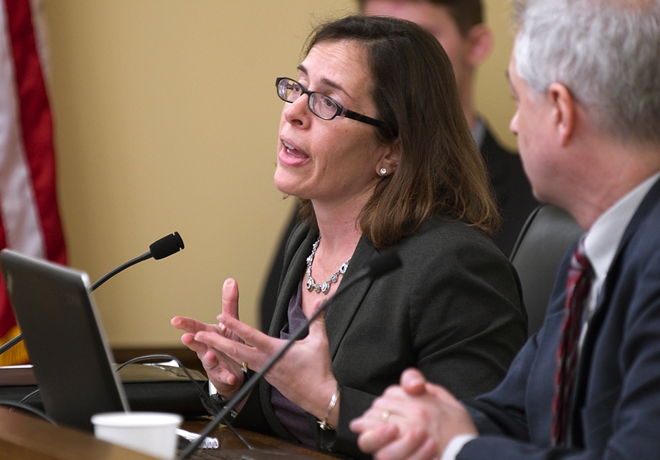 Legislative Auditor Judy Randall: “It is an extremely professional office and we take the work incredibly seriously.” Credit: MinnPost photo by Tom Olmscheid