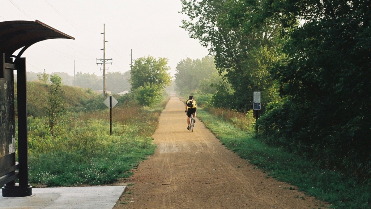 Minnesota River Bluffs Regional Trail at Edenvale Boulevard.