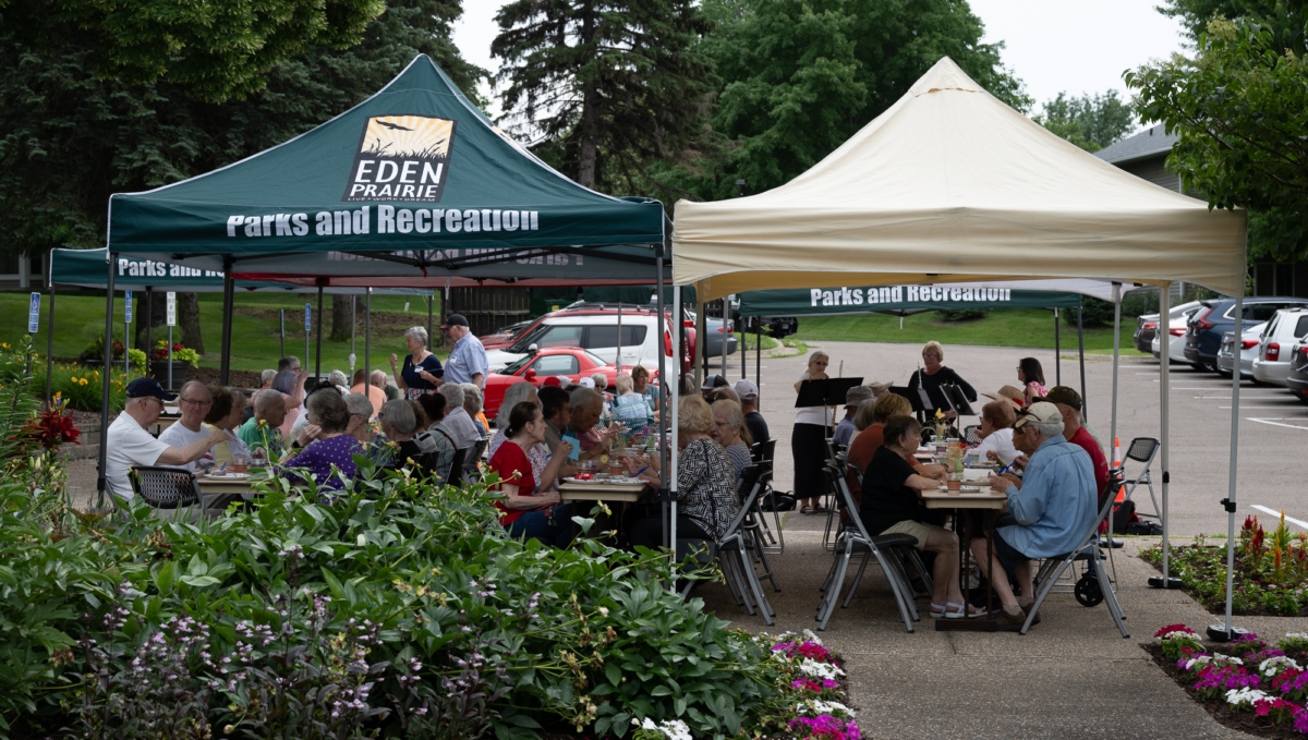The Eden Prairie Senior Center's annual Garden Party celebrated the summer season near its gardens and Pioneer Park. Photos by Jeremy Peyer