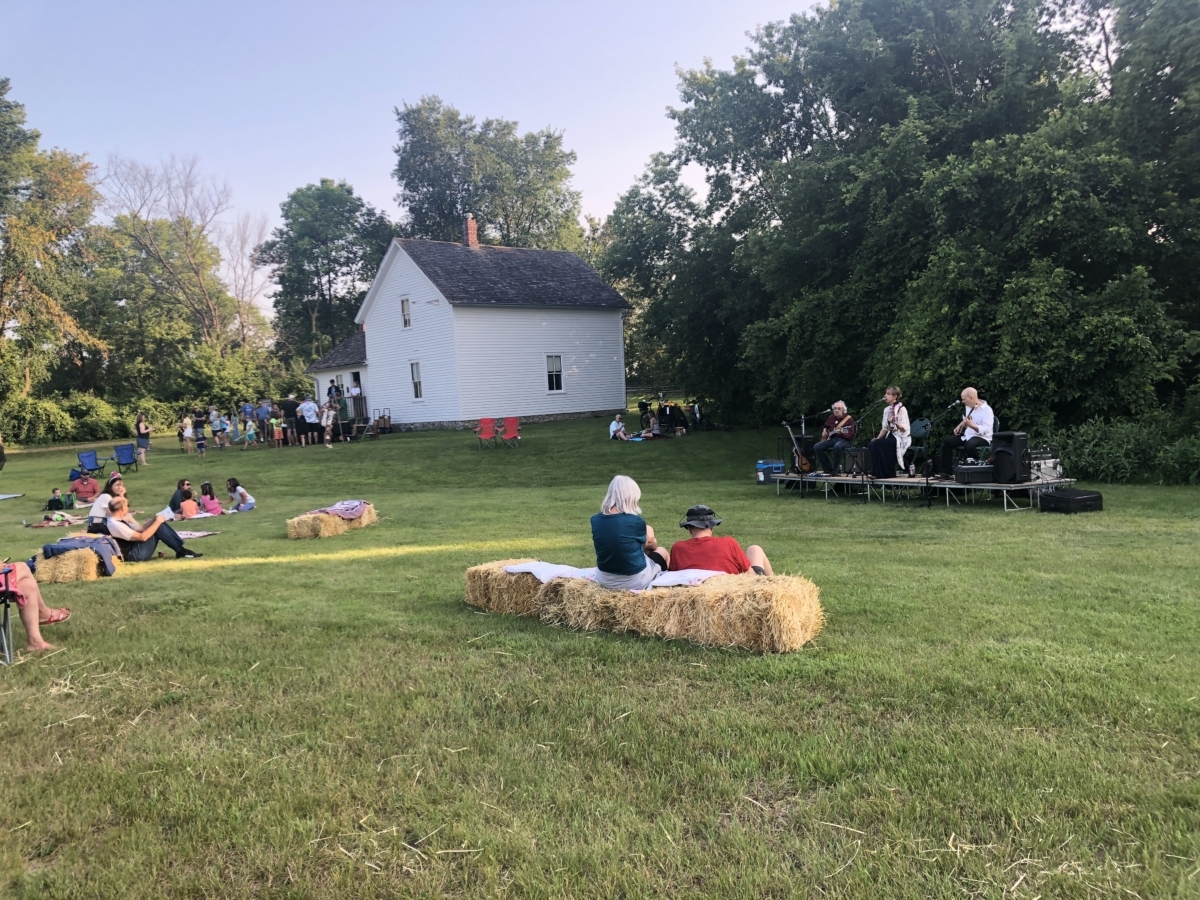 People gathered for live music, history, and hands-on activities at the Eden Prairie Historical Society's Picnic on the Farm Wednesday at the historic Dorenkemper House near Riley Lake Park. Photos by Joanna Werch Takes