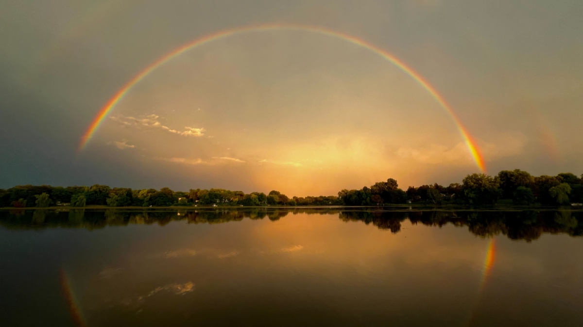 Jeremy Peyer, an Eden Prairie Local News photographer and Eden Prairie resident, captured this rainbow near Duck Lake on Monday.