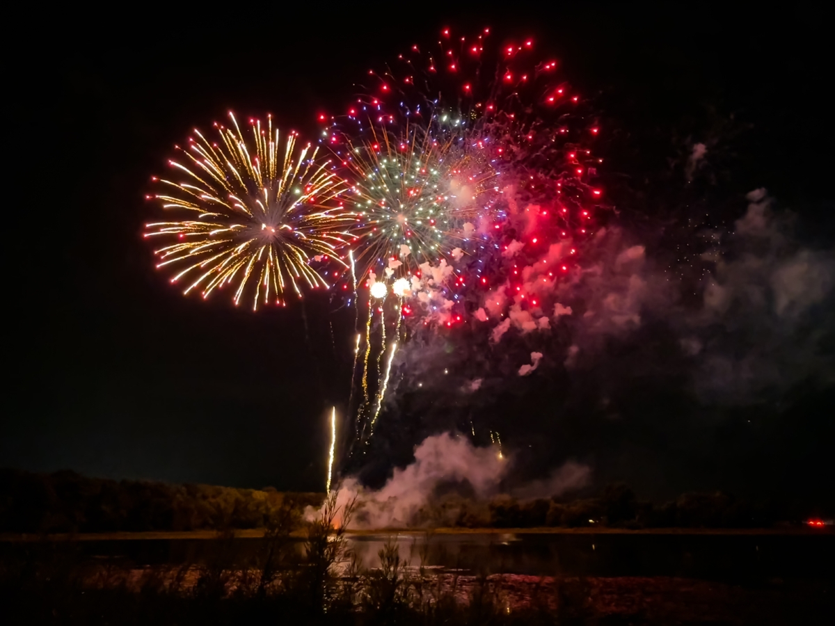 Fireworks at Round Lake Park on Thursday, August 22.
