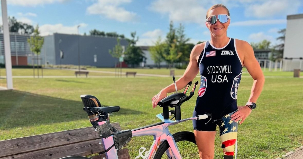 Melissa Stockwell will compete in triathlon at the 2024 Paralympics. Source: Melissa Stockwell / Instagram