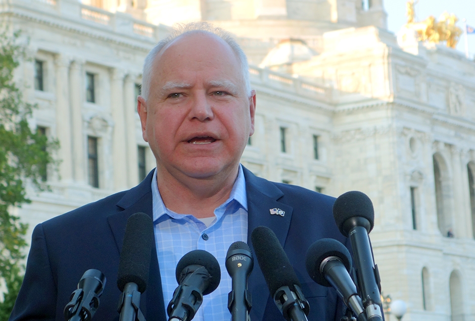 Gov. Tim Walz Credit: MinnPost photo by Peter Callaghan