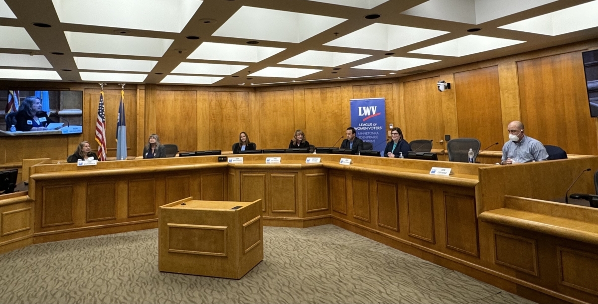 The Eden Prairie School Board candidate forum was held on Sept. 5 at Eden Prairie City Center. Photo by Juliana Allen