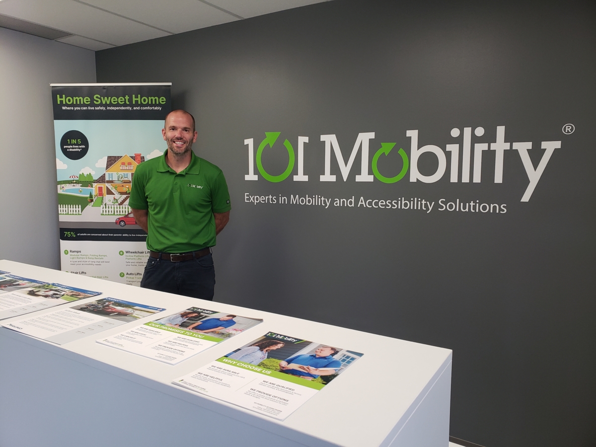 Peter Farran is the franchise owner of 101 Mobility of Eden Prairie, a full-service provider of mobility equipment. Photos by Renee Rushdy