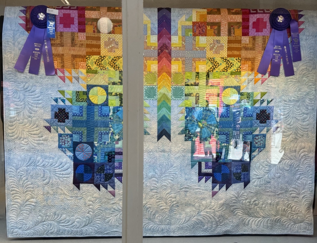 Mary Alsop’s quilt won sweepstakes awards from Minnesota Quilters and Affinity for Quilts.
Photo by Juliana Allen