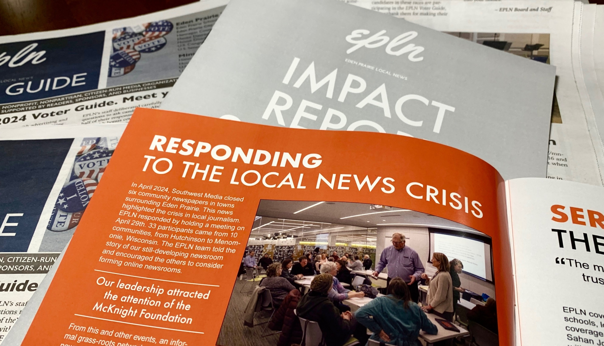 Photo of Eden Prairie Local News Report for fiscal year 2023-2024.