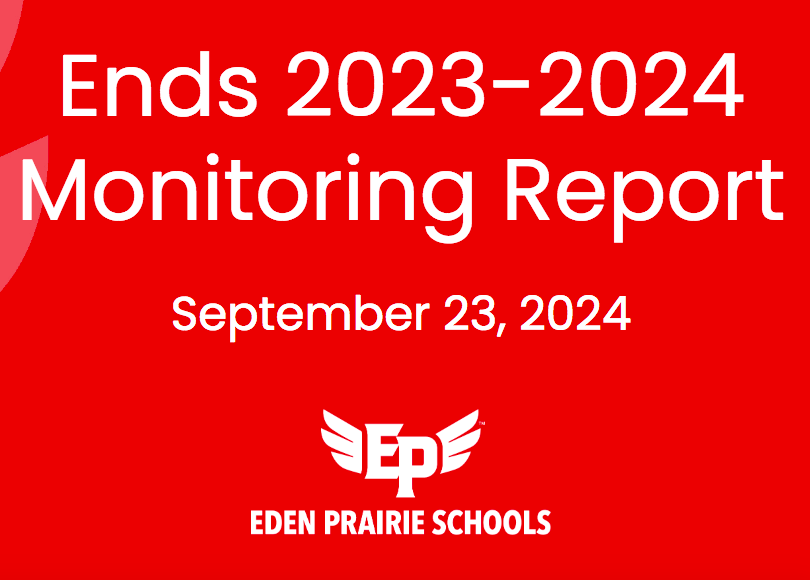 Eden Prairie Schools presented its ends policy report to the school board at its monthly business meeting on Sept. 23, 2024. Source: Eden Prairie Schools