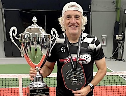 Eden Prairie resident Chad Flynn and his Indy Drivers teammates captured the 2023 National Pickleball League championship. Photo courtesy of Indy Drivers