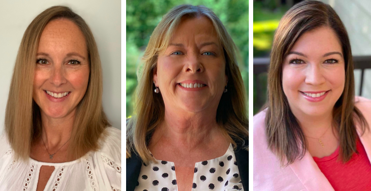 Ann Bradsher, Kim Ross, and Jody Ward-Rannow were elected to the Eden Prairie School board on Nov. 5, 2025. Contributed photos