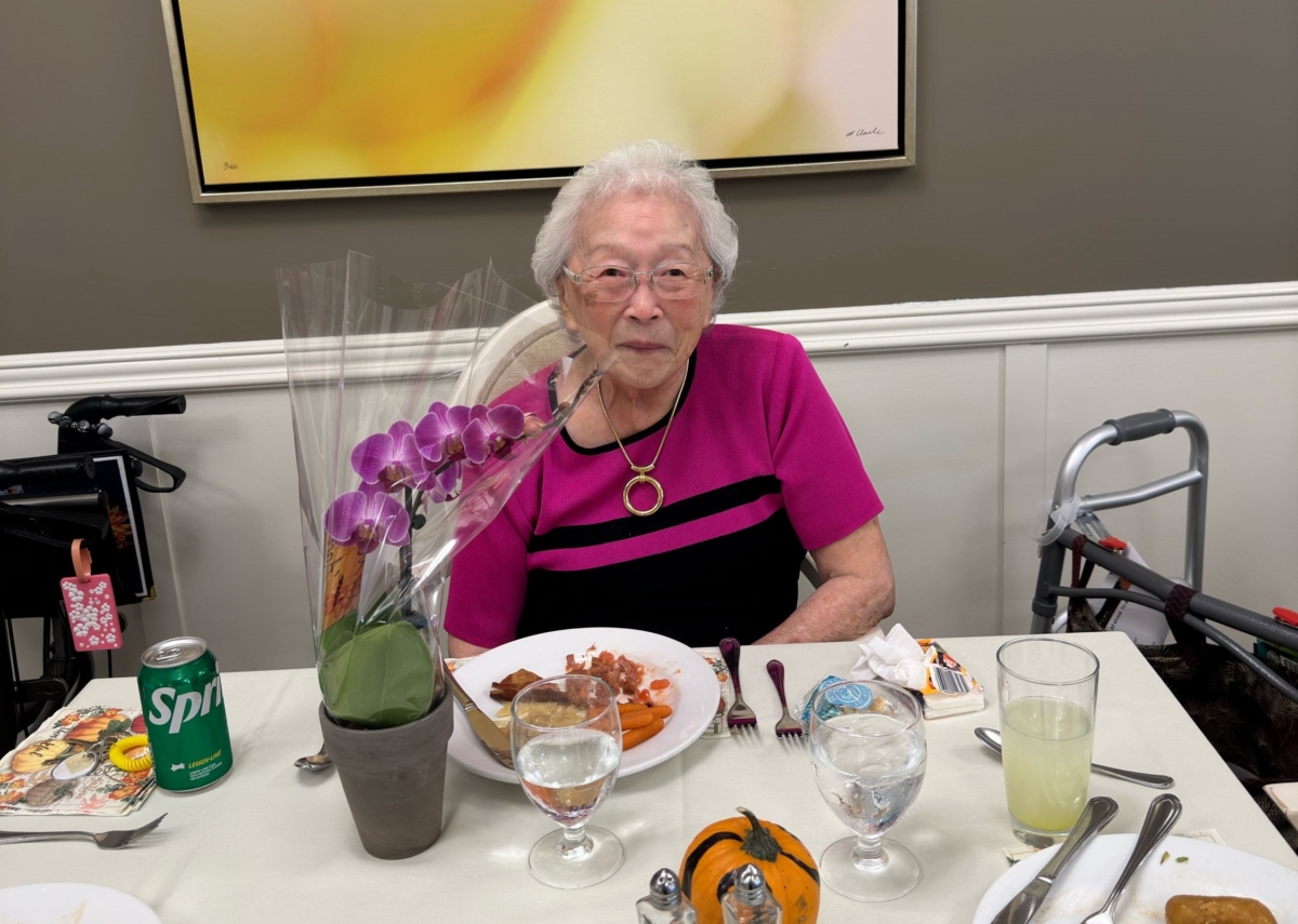 Saki Tsuchiya celebrated turning 91 years old in October. Photo taken by Aaron Tsuchiya