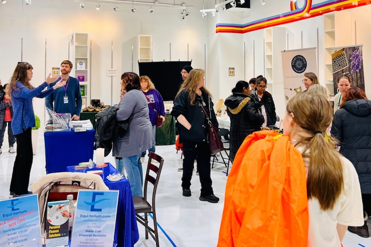 A holiday market filled with curiosity and connection