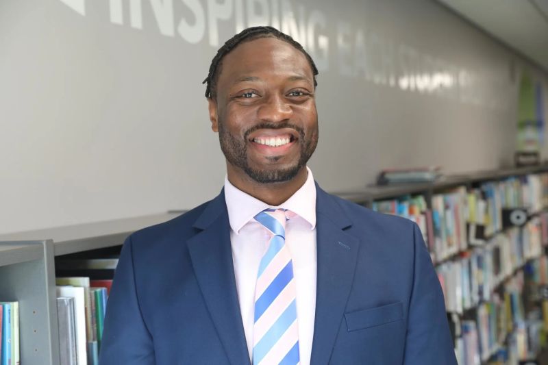 Quennel Cooper is the principal of Prairie View Elementary School. Photo by Eden Prairie Schools