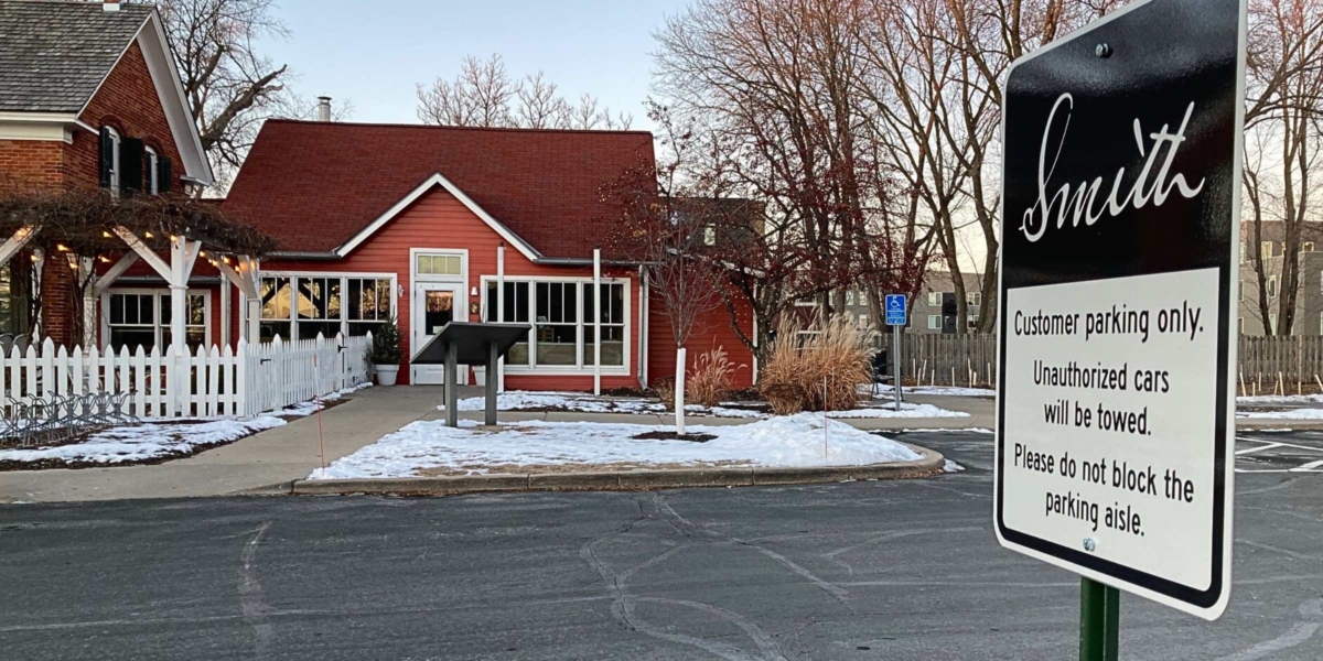 Business at Smith Coffee is back to pre-COVID levels, leaving the tenant of the city’s historic house looking for additional parking. Photo by Mark Weber