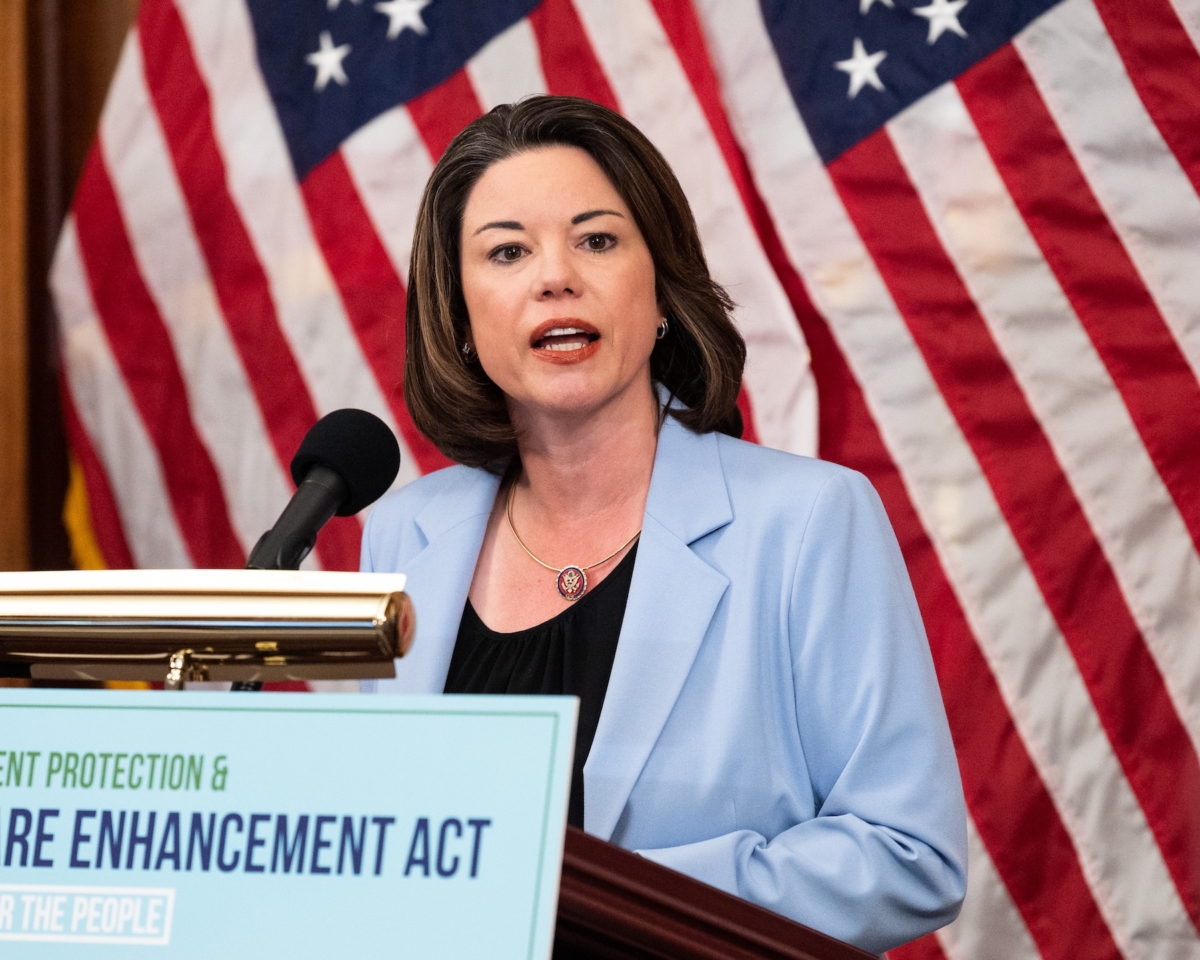 Rep. Angie Craig has drawn fire from GOP lawmakers for planning town hall meetings outside of her congressional district.