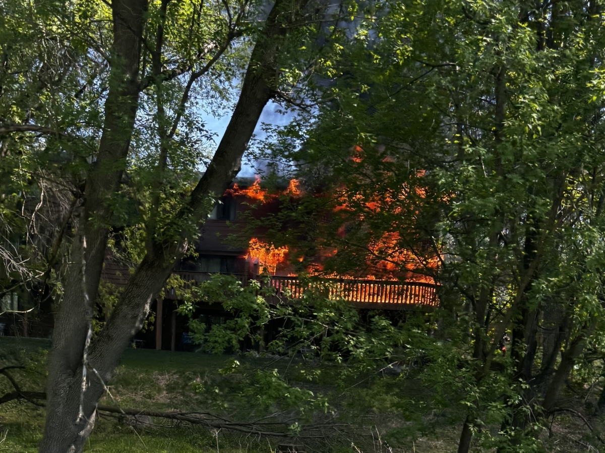 The fire occurred in a townhouse unit on Cedar Point Road in Eden Prairie on May 6. Photo by Kristina Vesledahal