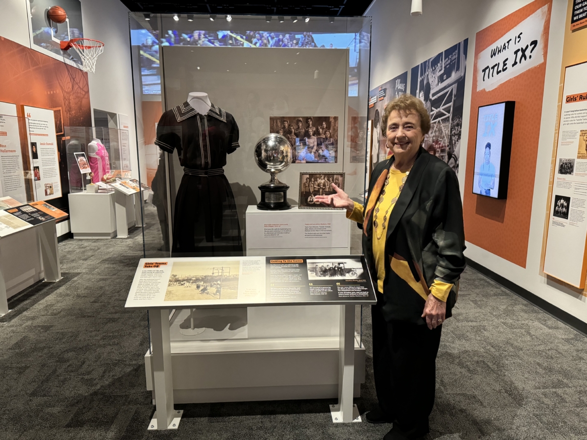 Dorothy McIntyre, a former teacher and coach at Eden Prairie High School, at "Girlhood (It's complicated)."