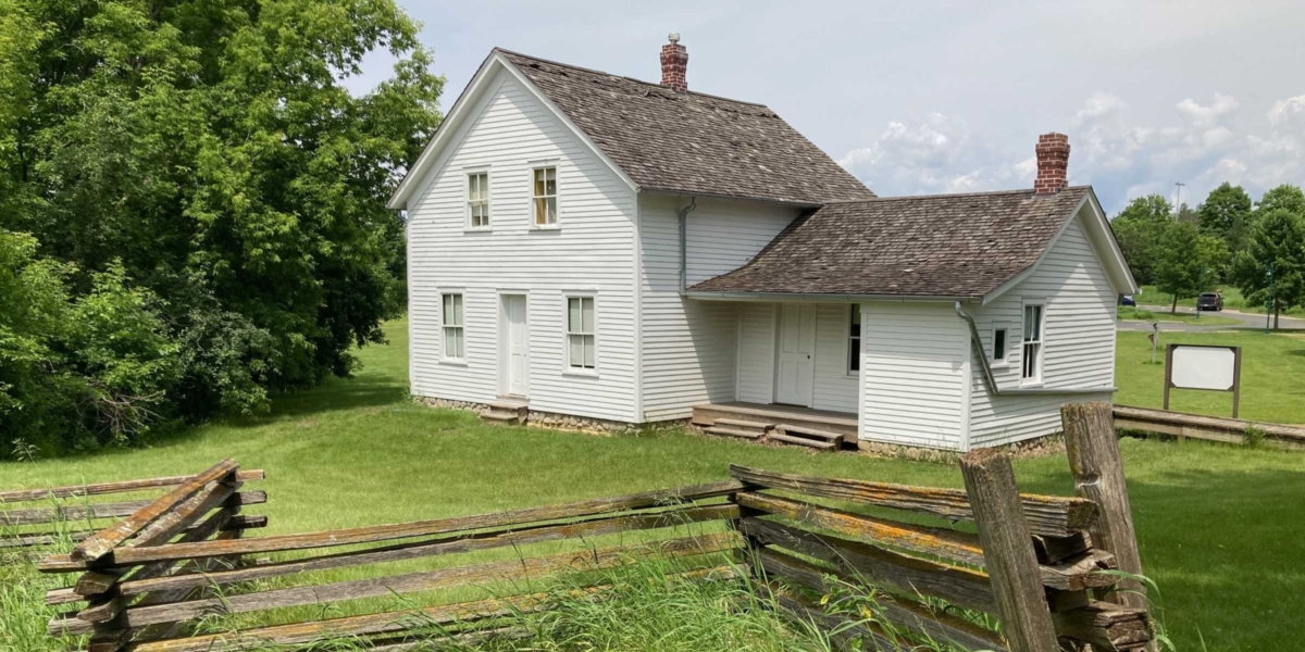 Eden Prairie city officials are considering adaptive reuse of the historic Geisler-Dorenkemper House at Riley Lake Park, most likely as an independent bookstore. Photo by Mark Weber