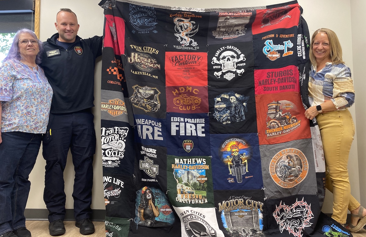 Quilt honors Eden Prairie firefighter’s life of motorcycle adventures