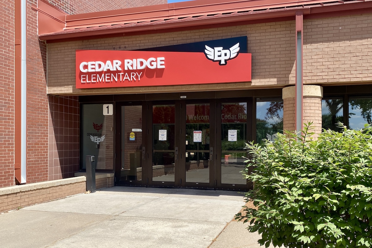 Cedar Ridge Elementary School in Eden Prairie, where Principal Valora Unowsky has led since 2022. She will step down July 25 to join St. Paul Public Schools.