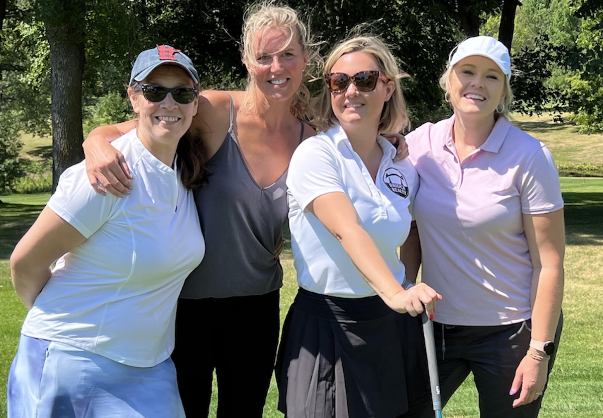 A foursome from a previous Eden Prairie Lions Club Charity Golf Tournament poses for a photo. The annual event raises money for local service projects and returns Aug. 4 for its fourth year. Submitted photo