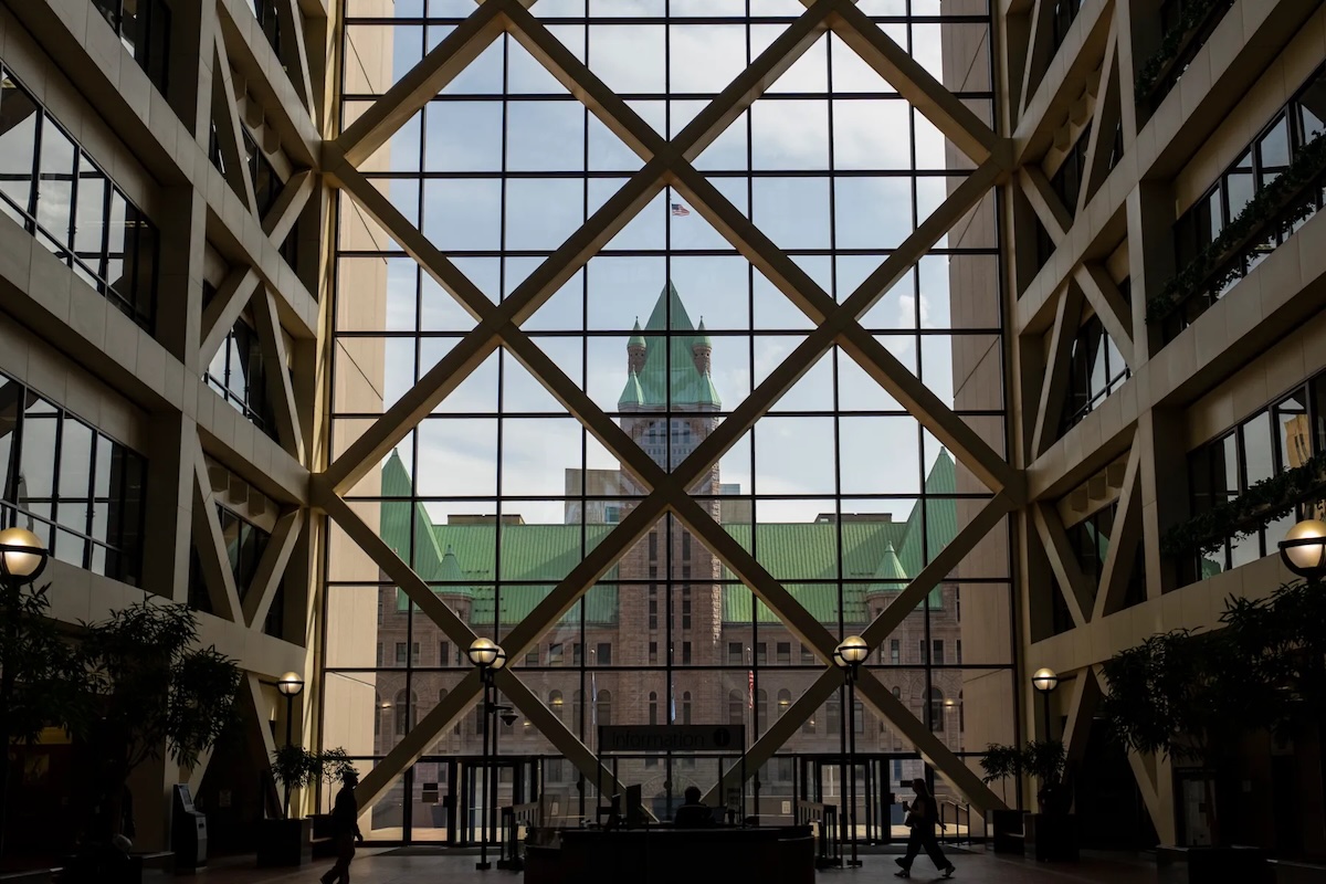 The Hennepin County Government Center, pictured May 29, 2025.