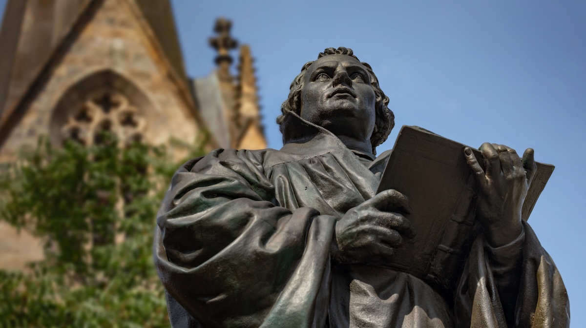 A statue of Martin Luther in Erfurt, Germany — the city he called “my spiritual home” for his years spent as a monk at St. Augustine’s Monastery. Adobe Stock Image