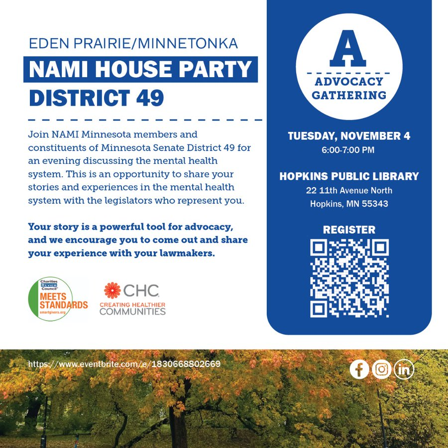 NAMI House Party district 49 2025 graphic
