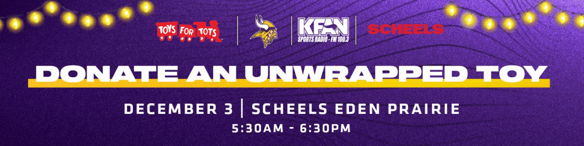 Toys for Tots at Scheels 2025 graphic