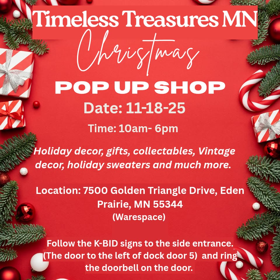 Timeless Treasures Pop Up Shop 2025 graphic