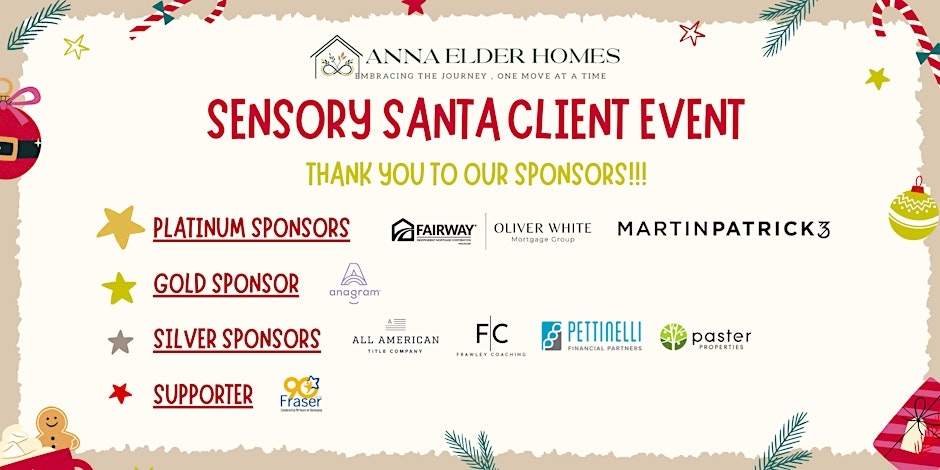 Anna Elder Sensory Friendly Santa Client Event 2025 graphic